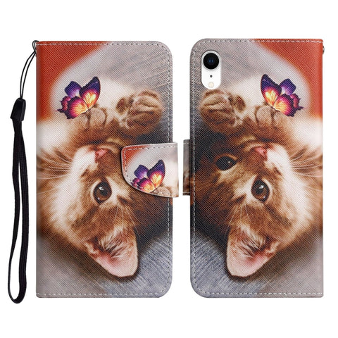 Painted Pattern Horizontal Flip Leather Case with Holder & Card Slot & Wallet, For iPhone 11, For iPhone XS Max, For iPhone XR