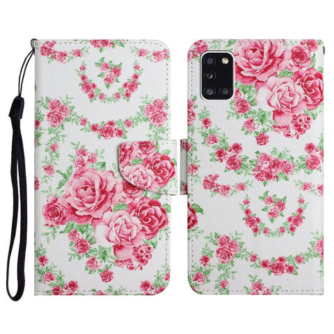 Painted Pattern Horizontal Flip Leather Case with Holder & Card Slot & Wallet, For Samsung Galaxy A31, For Samsung Galaxy A32 4G