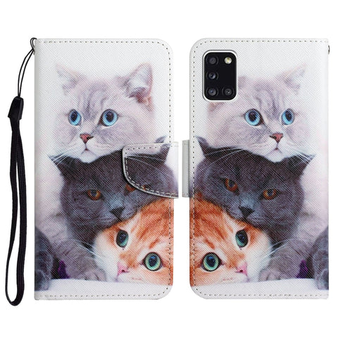 Painted Pattern Horizontal Flip Leather Case with Holder & Card Slot & Wallet, For Samsung Galaxy A31, For Samsung Galaxy A32 4G