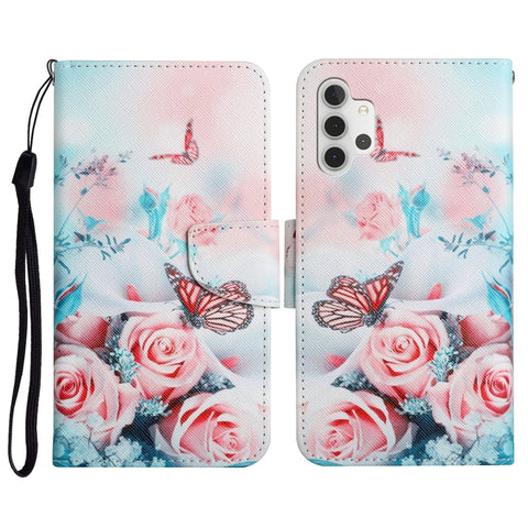 Painted Pattern Horizontal Flip Leather Case with Holder & Card Slot & Wallet, For Samsung Galaxy A31, For Samsung Galaxy A32 4G