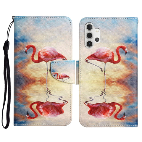 Painted Pattern Horizontal Flip Leather Case with Holder & Card Slot & Wallet, For Samsung Galaxy A32 5G, For Samsung Galaxy A40