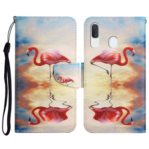 Painted Pattern Horizontal Flip Leather Case with Holder & Card Slot & Wallet, For Samsung Galaxy A32 5G, For Samsung Galaxy A40