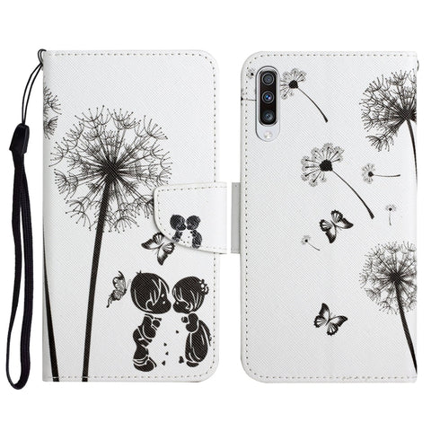 Painted Pattern Horizontal Flip Leather Case with Holder & Card Slot & Wallet, For Samsung Galaxy A50, For Samsung Galaxy A51