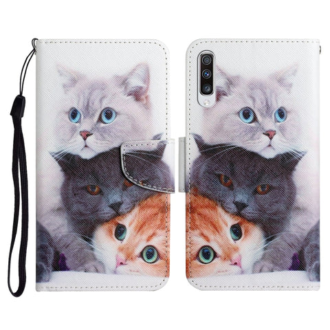 Painted Pattern Horizontal Flip Leather Case with Holder & Card Slot & Wallet, For Samsung Galaxy A50, For Samsung Galaxy A51