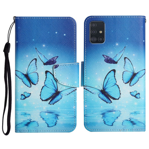 Painted Pattern Horizontal Flip Leather Case with Holder & Card Slot & Wallet, For Samsung Galaxy A50, For Samsung Galaxy A51