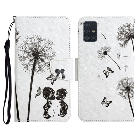 Painted Pattern Horizontal Flip Leather Case with Holder & Card Slot & Wallet, For Samsung Galaxy A71, For Samsung Galaxy A72 5G / 4G