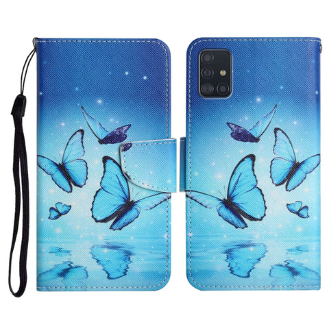 Painted Pattern Horizontal Flip Leather Case with Holder & Card Slot & Wallet, For Samsung Galaxy A71, For Samsung Galaxy A72 5G / 4G