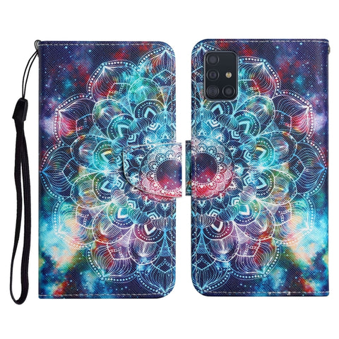 Painted Pattern Horizontal Flip Leather Case with Holder & Card Slot & Wallet, For Samsung Galaxy A71, For Samsung Galaxy A72 5G / 4G