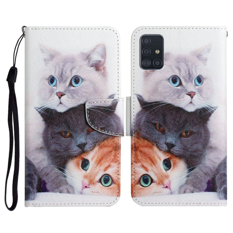 Painted Pattern Horizontal Flip Leather Case with Holder & Card Slot & Wallet, For Samsung Galaxy A71, For Samsung Galaxy A72 5G / 4G