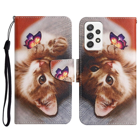 Painted Pattern Horizontal Flip Leather Case with Holder & Card Slot & Wallet, For Samsung Galaxy A71, For Samsung Galaxy A72 5G / 4G