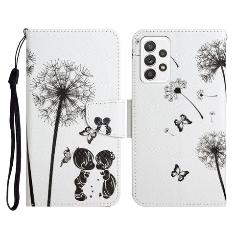 Painted Pattern Horizontal Flip Leather Case with Holder & Card Slot & Wallet, For Samsung Galaxy A71, For Samsung Galaxy A72 5G / 4G