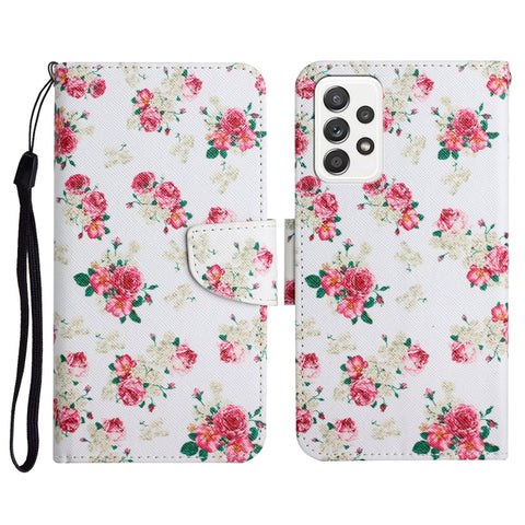 Painted Pattern Horizontal Flip Leather Case with Holder & Card Slot & Wallet, For Samsung Galaxy A71, For Samsung Galaxy A72 5G / 4G