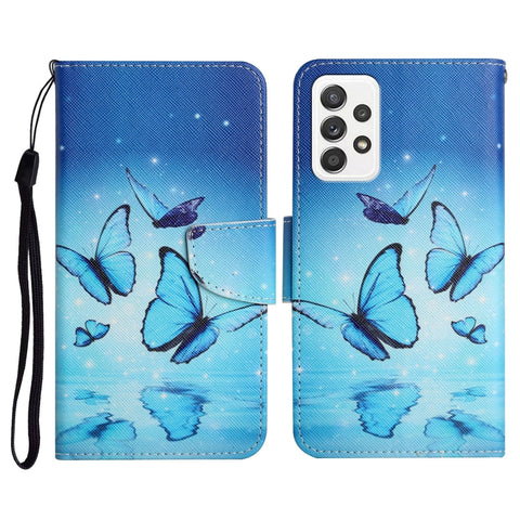 Painted Pattern Horizontal Flip Leather Case with Holder & Card Slot & Wallet, For Samsung Galaxy A71, For Samsung Galaxy A72 5G / 4G