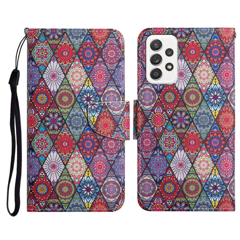 Painted Pattern Horizontal Flip Leather Case with Holder & Card Slot & Wallet, For Samsung Galaxy A71, For Samsung Galaxy A72 5G / 4G
