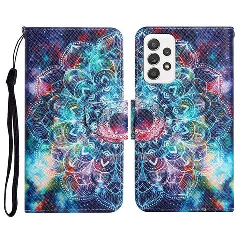 Painted Pattern Horizontal Flip Leather Case with Holder & Card Slot & Wallet, For Samsung Galaxy A71, For Samsung Galaxy A72 5G / 4G