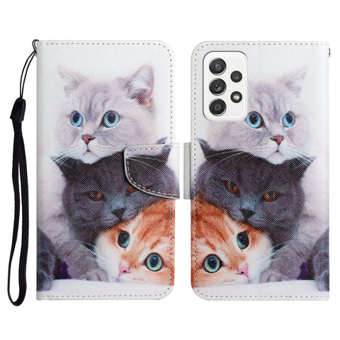 Painted Pattern Horizontal Flip Leather Case with Holder & Card Slot & Wallet, For Samsung Galaxy A71, For Samsung Galaxy A72 5G / 4G