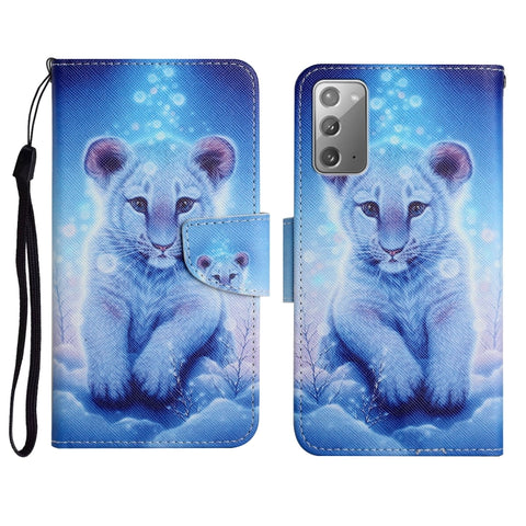 Painted Pattern Horizontal Flip Leather Case with Holder & Card Slot & Wallet, For Samsung Galaxy Note20, For Samsung Galaxy Note20 Ultra