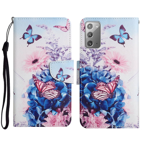 Painted Pattern Horizontal Flip Leather Case with Holder & Card Slot & Wallet, For Samsung Galaxy Note20, For Samsung Galaxy Note20 Ultra