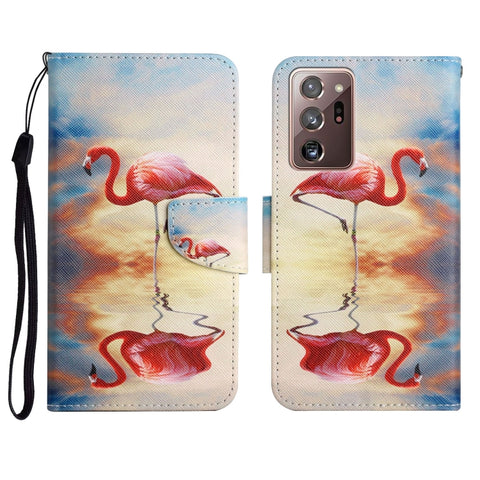 Painted Pattern Horizontal Flip Leather Case with Holder & Card Slot & Wallet, For Samsung Galaxy Note20, For Samsung Galaxy Note20 Ultra
