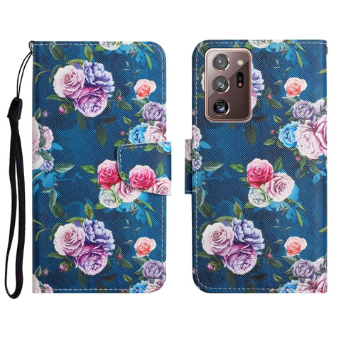 Painted Pattern Horizontal Flip Leather Case with Holder & Card Slot & Wallet, For Samsung Galaxy Note20, For Samsung Galaxy Note20 Ultra