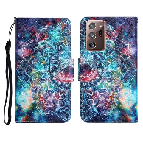 Painted Pattern Horizontal Flip Leather Case with Holder & Card Slot & Wallet, For Samsung Galaxy Note20, For Samsung Galaxy Note20 Ultra