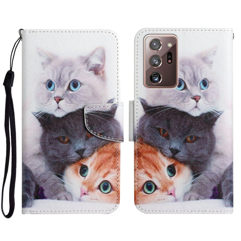 Painted Pattern Horizontal Flip Leather Case with Holder & Card Slot & Wallet, For Samsung Galaxy Note20, For Samsung Galaxy Note20 Ultra