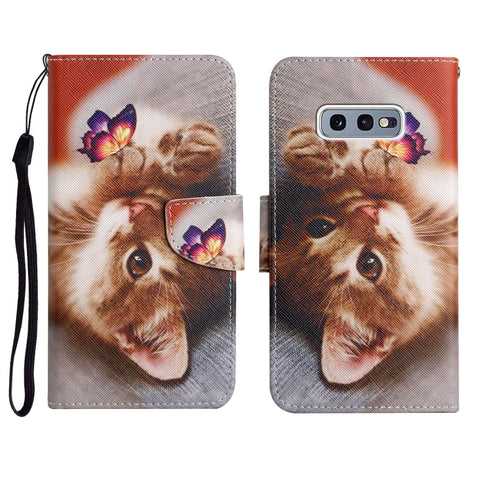 Painted Pattern Horizontal Flip Leather Case with Holder & Card Slot & Wallet, For Samsung Galaxy S10e, For Samsung Galaxy S20