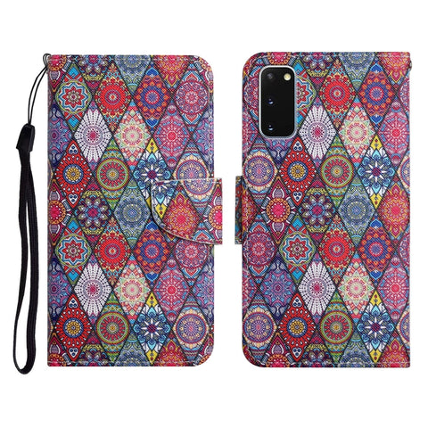 Painted Pattern Horizontal Flip Leather Case with Holder & Card Slot & Wallet, For Samsung Galaxy S10e, For Samsung Galaxy S20