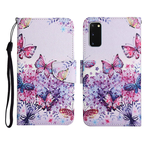 Painted Pattern Horizontal Flip Leather Case with Holder & Card Slot & Wallet, For Samsung Galaxy S20 FE, For Samsung Galaxy S20+