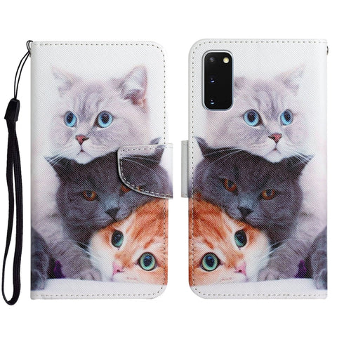 Painted Pattern Horizontal Flip Leather Case with Holder & Card Slot & Wallet, For Samsung Galaxy S20 FE, For Samsung Galaxy S20+