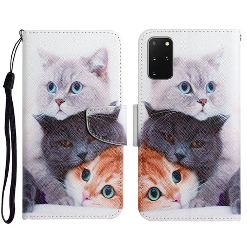Painted Pattern Horizontal Flip Leather Case with Holder & Card Slot & Wallet, For Samsung Galaxy S20 FE, For Samsung Galaxy S20+