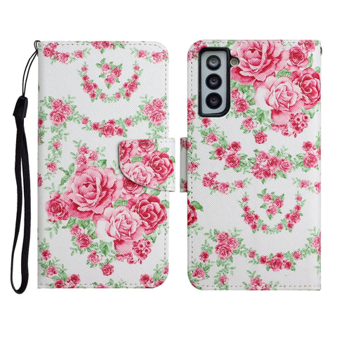 Painted Pattern Horizontal Flip Leather Case with Holder & Card Slot & Wallet, For Samsung Galaxy S20 Ultra, For Samsung Galaxy S21 5G