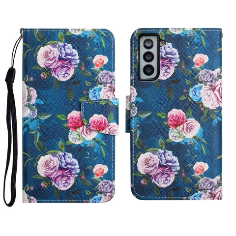 Painted Pattern Horizontal Flip Leather Case with Holder & Card Slot & Wallet, For Samsung Galaxy S20 Ultra, For Samsung Galaxy S21 5G