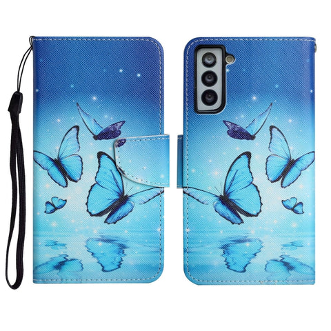Painted Pattern Horizontal Flip Leather Case with Holder & Card Slot & Wallet, For Samsung Galaxy S20 Ultra, For Samsung Galaxy S21 5G
