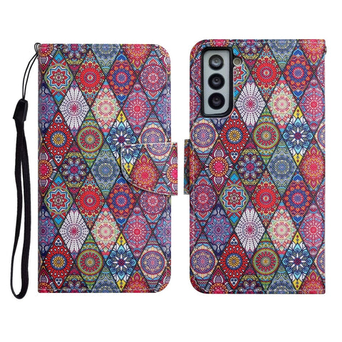 Painted Pattern Horizontal Flip Leather Case with Holder & Card Slot & Wallet, For Samsung Galaxy S20 Ultra, For Samsung Galaxy S21 5G