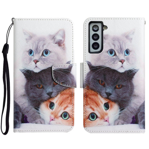 Painted Pattern Horizontal Flip Leather Case with Holder & Card Slot & Wallet, For Samsung Galaxy S20 Ultra, For Samsung Galaxy S21 5G