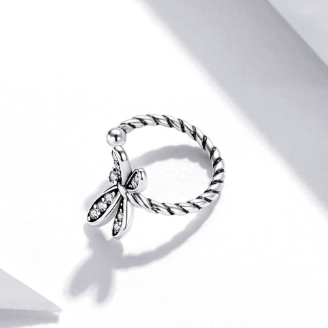 S925 Sterling Silver Exquisite Dragonfly Women Earrings, Dragonfly