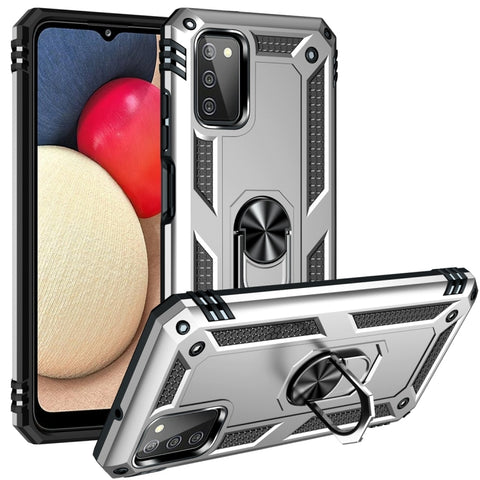 Shockproof TPU + PC Protective Case with 360 Degree Rotating Holder, For Samsung Galaxy A03s 164mm Version