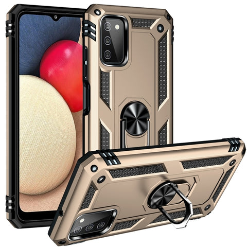 Shockproof TPU + PC Protective Case with 360 Degree Rotating Holder, For Samsung Galaxy A03s 164mm Version
