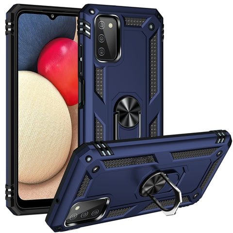 Shockproof TPU + PC Protective Case with 360 Degree Rotating Holder, For Samsung Galaxy A03s 164mm Version