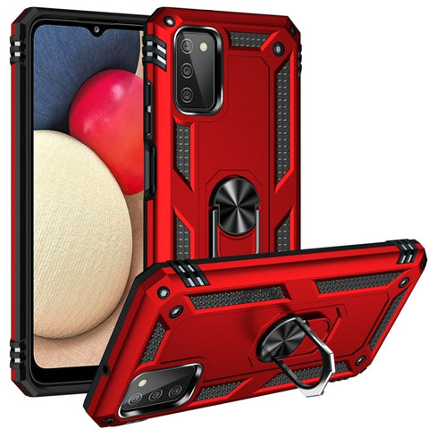 Shockproof TPU + PC Protective Case with 360 Degree Rotating Holder, For Samsung Galaxy A03s 164mm Version