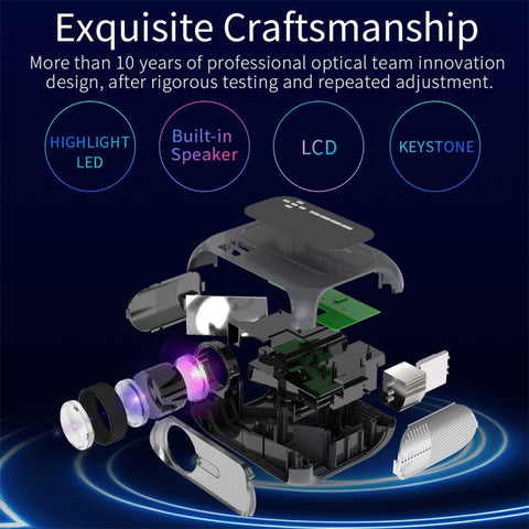 T7 1920x1080P 200 ANSI Portable Home Theater LED HD Digital Projector, Same Screen Version,, Same Screen Version, AU Plug, Same Screen Version, EU Plug, Same Screen Version, UK Plug