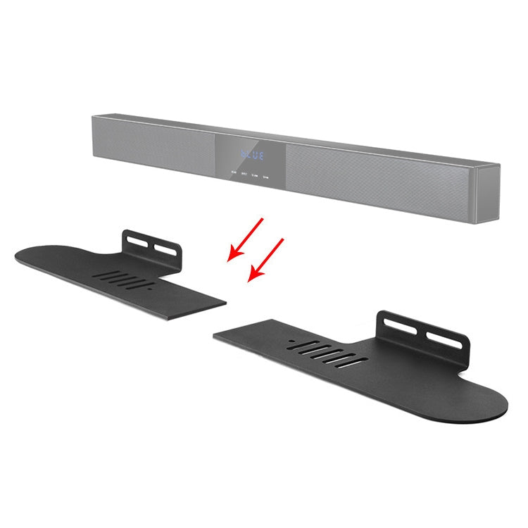 Split Sound Bar Wall-mount Bracket, For Philips CN-HTL2000 / 93 & HTL1500, For Amoi L2 / L3 / L5 / L7 / L8 / L9, For Harman/Kardon Citation Bar, For Ohayo H6 / H8, For Amoi U2 / U5 / U6 / U7, For Garinemax Speaker, For Sansui DV-91A / DV-92A           ...