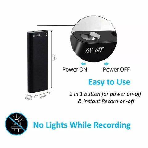 X2 AI Intelligent High-definition Noise Reduction Voice Control Recorder, 4GB, 8GB, 16GB, 32GB