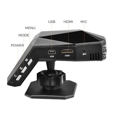 2 inch HD Single Lens 1080P No Light Night Vision Hidden Driving Recorder with Aromatherapy, Without, 16G, 32G, 64G