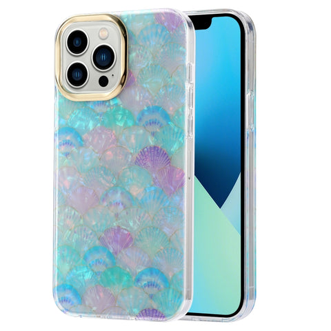 Electroplating Shell Texture Phone Case, For iPhone 13, For iPhone 13 Pro, For iPhone 13 Pro Max, For iPhone 12 / 12 Pro, For iPhone 12 Pro Max, For iPhone 11
