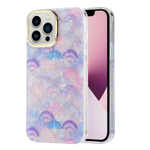 Electroplating Shell Texture Phone Case, For iPhone 13, For iPhone 13 Pro, For iPhone 13 Pro Max, For iPhone 12 / 12 Pro, For iPhone 12 Pro Max, For iPhone 11