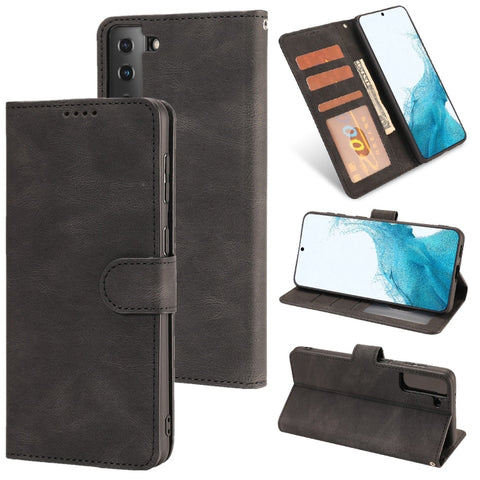 Fantasy Classic Skin-feel Calfskin Texture Magnetic Buckle Horizontal Flip PU Phone Leather Case with Holder & Card Slot & Wallet, For Samsung Galaxy A22 4G / M32 4G, For Samsung Galaxy S22 Ultra 5G, For Samsung Galaxy S22+ 5G, For Samsung Galaxy S22 5...