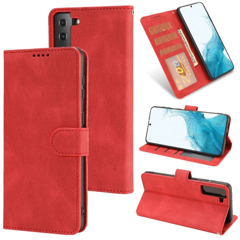 Fantasy Classic Skin-feel Calfskin Texture Magnetic Buckle Horizontal Flip PU Phone Leather Case with Holder & Card Slot & Wallet, For Samsung Galaxy A22 4G / M32 4G, For Samsung Galaxy S22 Ultra 5G, For Samsung Galaxy S22+ 5G, For Samsung Galaxy S22 5...