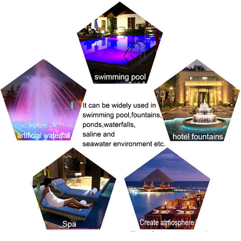 LED Stainless Steel Wall-mounted Pool Light Landscape Underwater Light, 6W, 9W, 12W, 15W, 18W, 24W, 36W, 54W